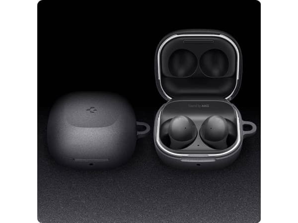 Spigen Kotelo Spigen Geo Fit Samsung Galaxy Buds 2/Live/Pro grafiitinharmaa