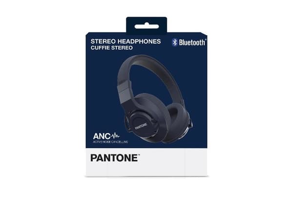 Pantone PT-WH005, Langallinen & langaton, Puhelut/Musiikki, 20 - 20000 Hz, 251 g, Kuulokkeet, Sininen