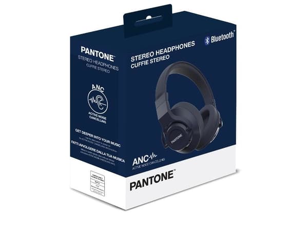 Pantone PT-WH005, Langallinen & langaton, Puhelut/Musiikki, 20 - 20000 Hz, 251 g, Kuulokkeet, Sininen