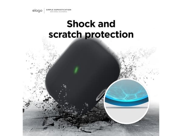 elago AirPods 3 Liquid Hybrid Basic Case, Etui, Sort