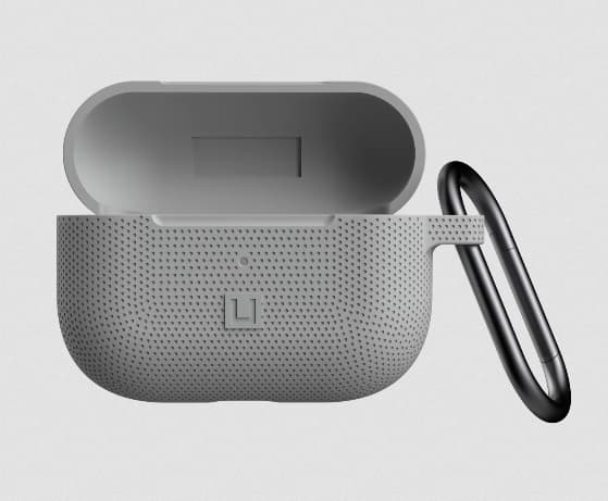 [U] Protective Case for Airpods (3rd Gen, 2021) - Dot Grey - Eske for trådløse øreplugger - silikon - grå - for Apple AirPods (3. generasjon)
