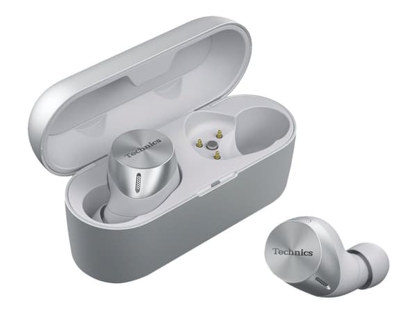 Technics EAH-AZ60 - True wireless-hodetelefoner med mikrofon - i øret - Bluetooth - aktiv støydemping - sølv