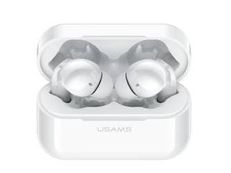 Usams earphones USAMS Bluetooth 5.0 earphones TWS LY series ANC wireless white/white BHULY06