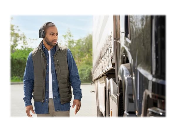 BlueParrott S650-XT - Headset - på örat - Bluetooth - trådlös - NFC - aktiv brusradering - svart