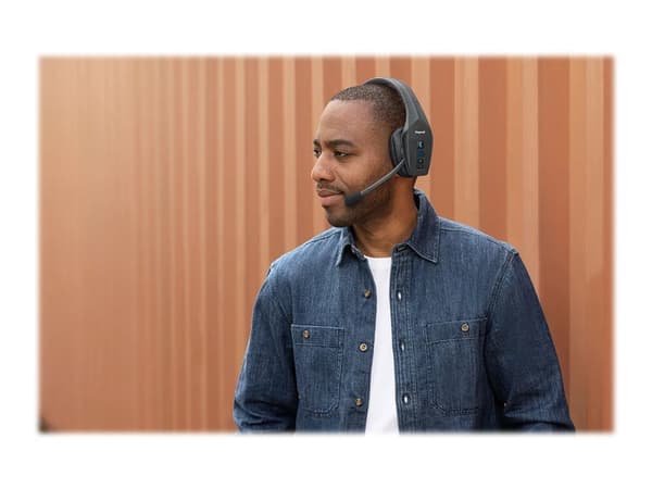 BlueParrott S650-XT - Headset - på örat - Bluetooth - trådlös - NFC - aktiv brusradering - svart