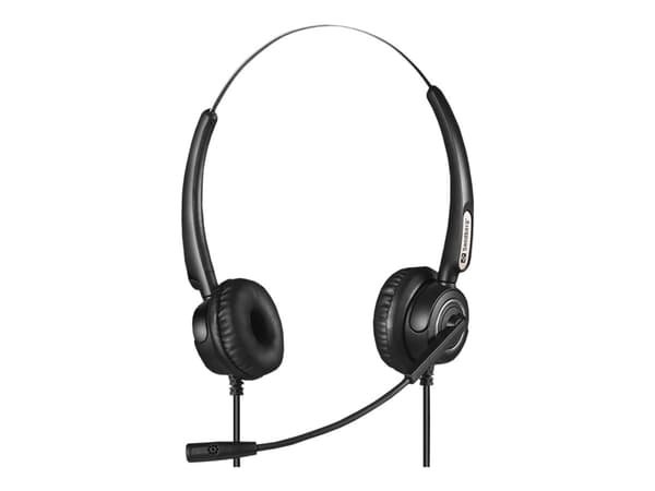 Sandberg 126-30 hodetelefon og headsett Hodesett Koblet med ledninger (ikke trådløs) Hodebånd Kontor/kundesenter USB Type-A Sort