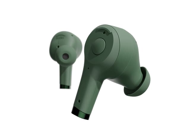 Sudio Ett Ladd+, True Wireless Stereo (TWS), Samtaler/musikk, 5 g, Hodesett, Grønn