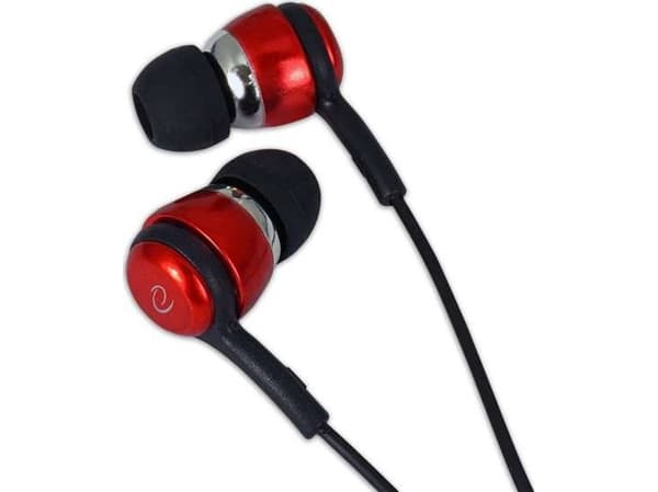 ESPERANZA IN-EAR HEADPHONES WITH MICROPHONE EH192 BLACK AND RED