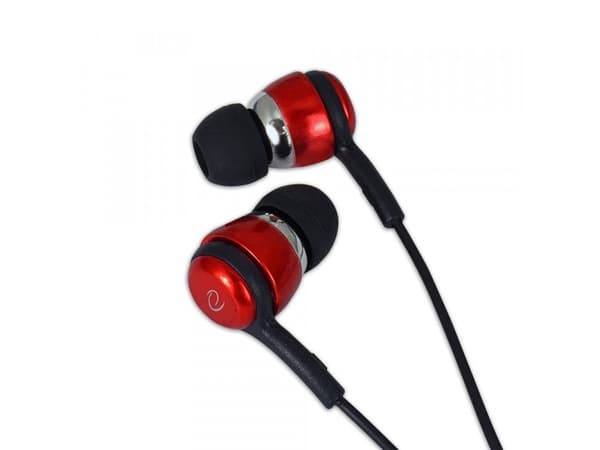ESPERANZA IN-EAR HEADPHONES WITH MICROPHONE EH192 BLACK AND RED