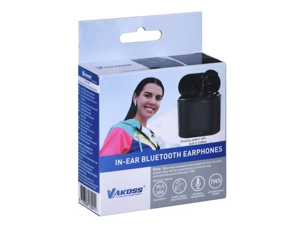Vakoss SK-832BK Kuulokkeet/kuulokkeet korvaan Bluetooth musta
