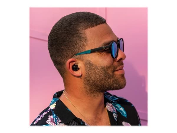 JLab Audio Go Air POP - True wireless-hodetelefoner med mikrofon - i øret - Bluetooth - svart