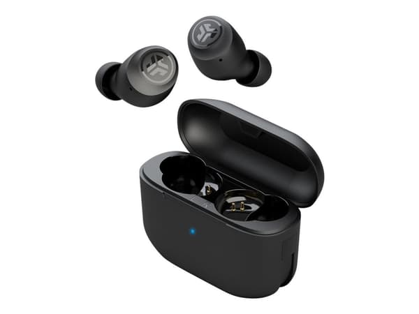 JLab Audio Go Air POP - True wireless-hodetelefoner med mikrofon - i øret - Bluetooth - svart