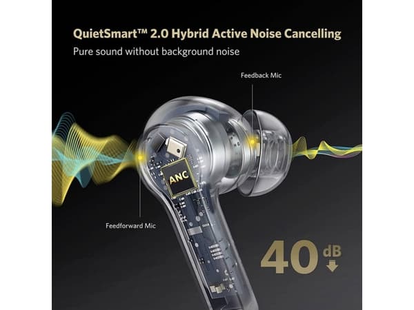 Hodetelefoner EarFun Air Pro 2 TWS fülhallgató (svart)