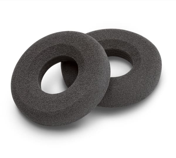 POLY Blackwire 3310/3320 öronkuddar av skumplast (2 st.), öronkuddar/ring-set, Svart