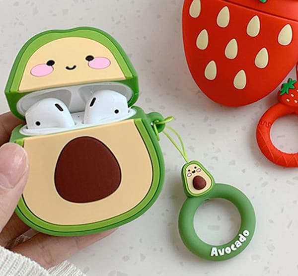 Airpods Pro Protection avokado silikonista rengaskuoren vihreällä