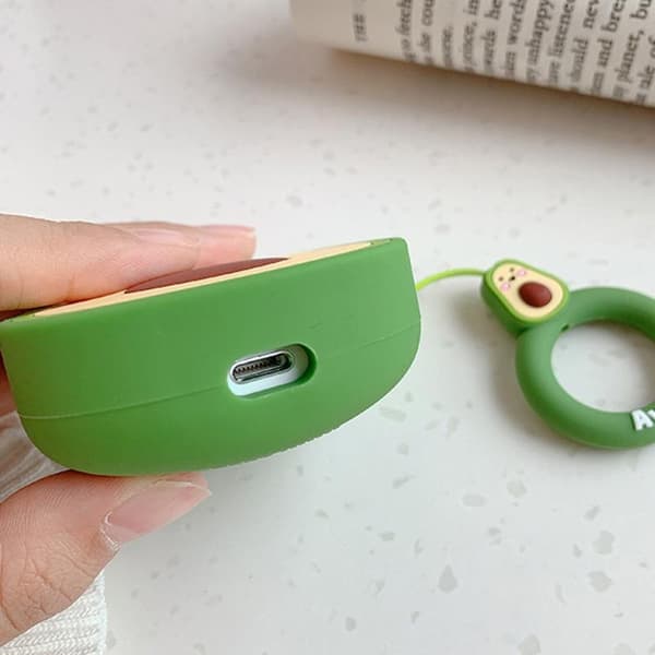 Airpods Pro Protection avokado silikonista rengaskuoren vihreällä