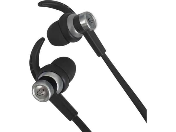 ESPERANZA EARPHONES WITH MICROPHONE AND VOLUME CONTROL BLACK/SILVER