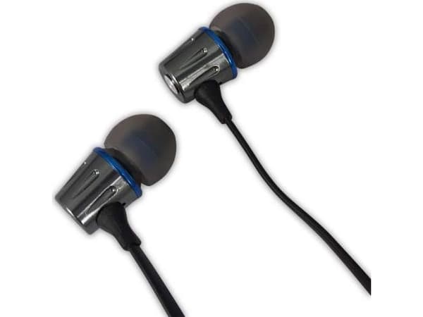 ESPERANZA METAL EARPHONES WITH MICROPHONE GRAPHITE/BLUE