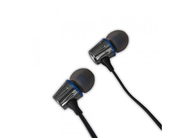 ESPERANZA METAL EARPHONES WITH MICROPHONE GRAPHITE/BLUE