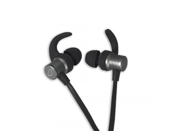 ESPERANZA METAL EARPHONES WITH MICROPHONE AND VOLUME CONTROL BLACK/GRAPHITE