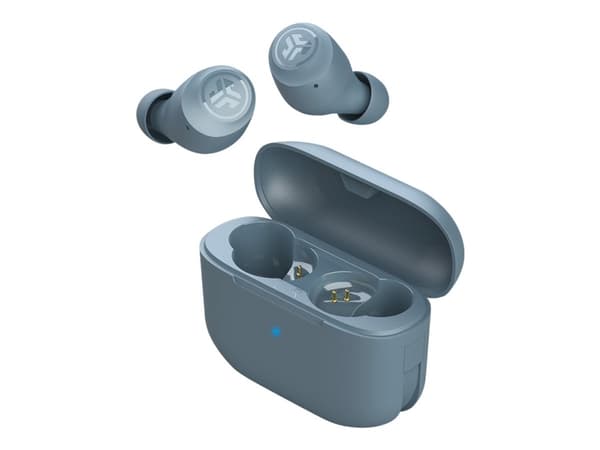 JLab Audio Go Air POP - True wireless-hodetelefoner med mikrofon - i øret - Bluetooth - skifergrå