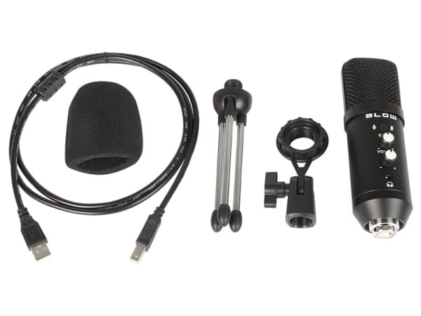 BLOW 33-051#, PC-mikrofon, -34 dB, 20 - 20000 Hz, 1000 O, 130 dB, Rotasjon