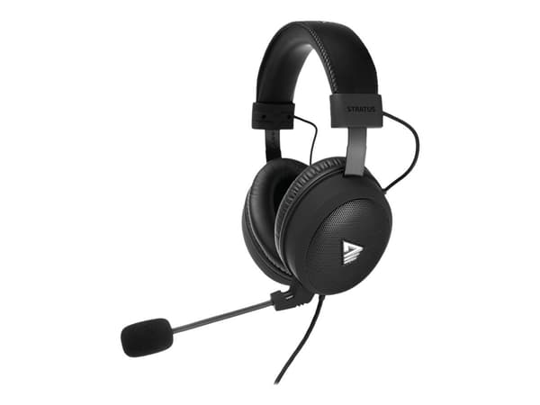 SAVIO STRATUS - Gaming - hodesett - full størrelse - kablet - 3,5 mm jakk - svart