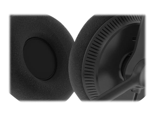 Yealink YHS34 Lite Mono - Headset - på örat - kabelansluten - Quick Disconnect - svart