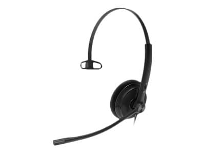 Yealink YHS34 Lite Mono - Headset - på örat - kabelansluten - Quick Disconnect - svart