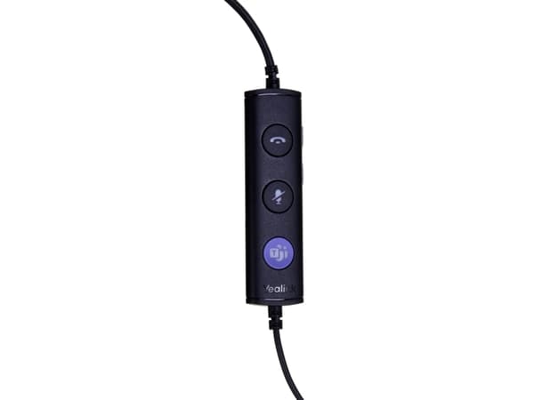 Yealink UH34 Mono - Hodesett - on-ear - kablet - USB - svart - Certified for Microsoft Teams