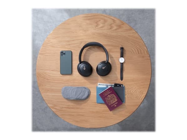 Soundcore Life Q30 - Hörlurar med mikrofon - fullstorlek - Bluetooth - trådlös - aktiv brusradering - svart