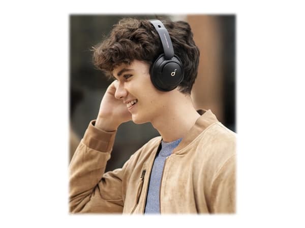 Soundcore Life Q30 - Hörlurar med mikrofon - fullstorlek - Bluetooth - trådlös - aktiv brusradering - svart