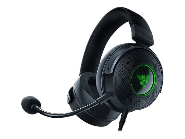 Razer Kraken V3, Langallinen, Pelaaminen, 20 - 20000 Hz, 357 g, Kuulokkeet, Musta