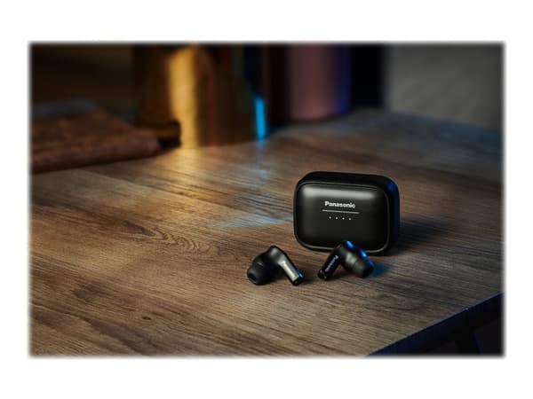 Panasonic RZ-B210W - True wireless-hodetelefoner med mikrofon - i øret - Bluetooth - svart