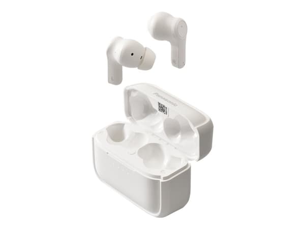 Panasonic RZ-B210W - True wireless-hodetelefoner med mikrofon - i øret - Bluetooth - hvit