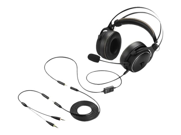 Sharkoon SKILLER SGH50 - Hodesett - full størrelse - kablet - 3,5 mm jakk