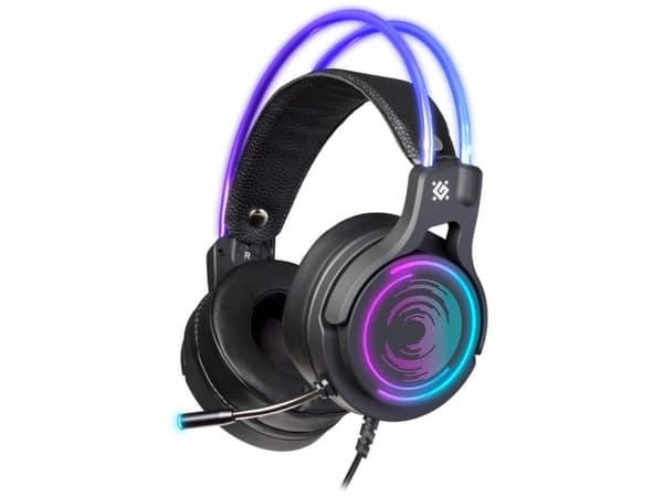 Defender Cosmo Pro, Koblet med ledninger (ikke trådløs), Spilling, 20 - 20000 Hz, 390 g, Hodesett, Sort