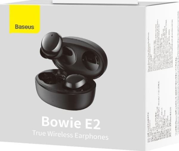 Baseus Bowie E2, Trådløs, Samtale/Musikk/Sport/Hverdag, 20 - 20000 Hz, Hodesett, Sort