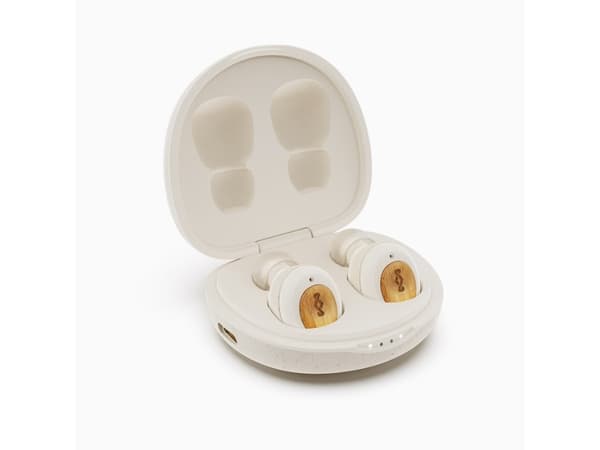 The House of Marley Champion - True wireless-hörlurar med mikrofon - inuti örat - Bluetooth - kräm