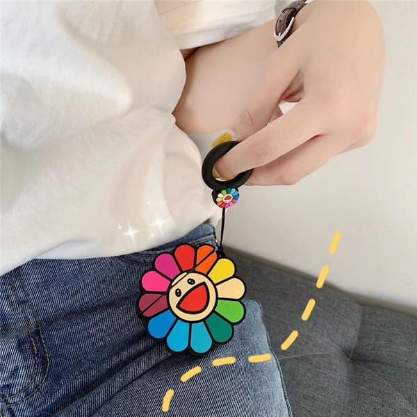 Airpods Pro beskyttelse glad blomst flere farger i silikon