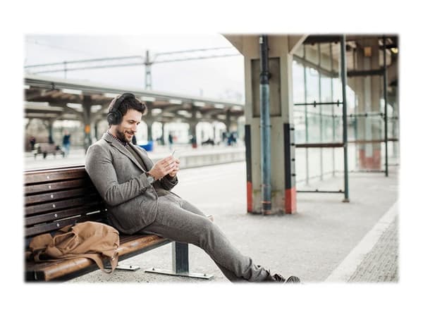 Marmitek BoomBoom 577 - Hodetelefoner med mikrofon - full størrelse - Bluetooth - trådløs, kablet - 3,5 mm jakk