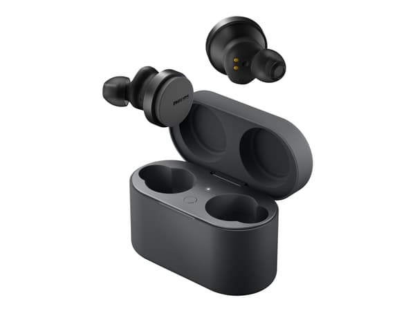 Philips TAT8506BK - True wireless-hörlurar med mikrofon - inuti örat - Bluetooth - aktiv brusradering - svart