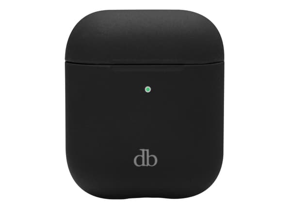 dbramante1928 Costa Rica - Fodral laddningsfodral för trådlösa öronsnäckor - silikon, återvunnen plast - nattsvart - för Apple AirPods (2a generation