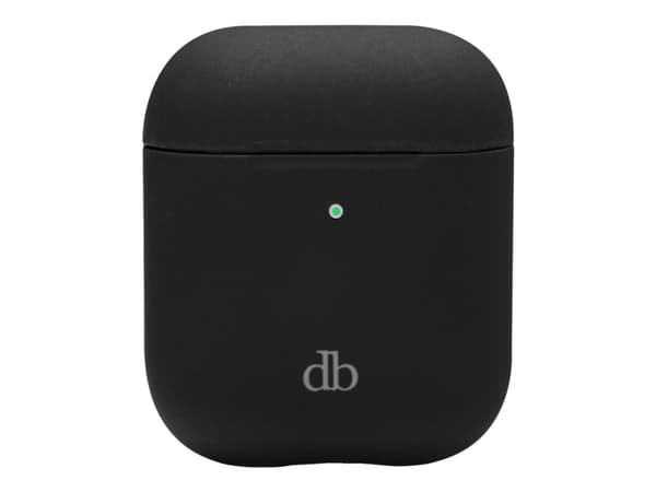 dbramante1928 Costa Rica - Fodral laddningsfodral för trådlösa öronsnäckor - silikon, återvunnen plast - nattsvart - för Apple AirPods (2a generation