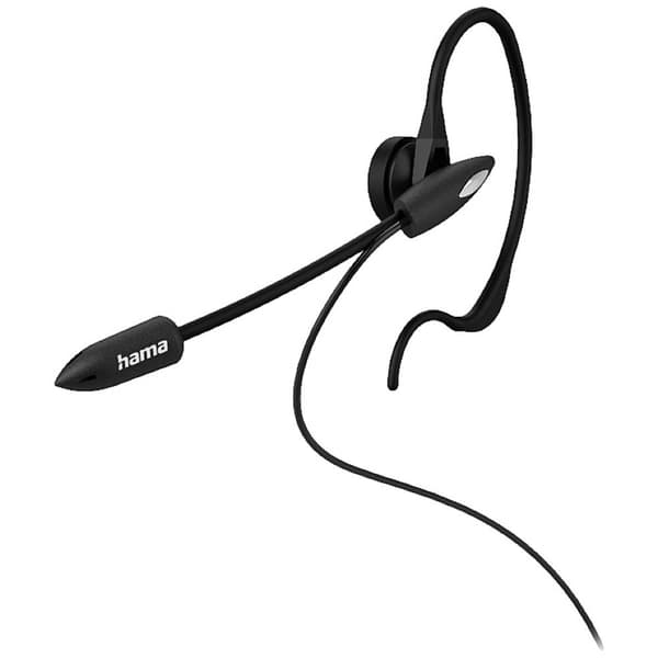 Hama In-Ear-Headset Telefon In-ear headset Sladd Mono Svart Volymkontroll, Mikrofonljudavstängning
