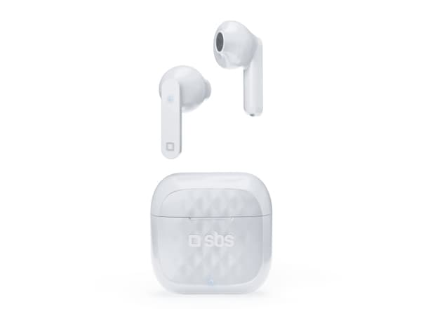SBS TWS Air Free, True Wireless Stereo (TWS), Samtal/musik, Hörlurar, Vit