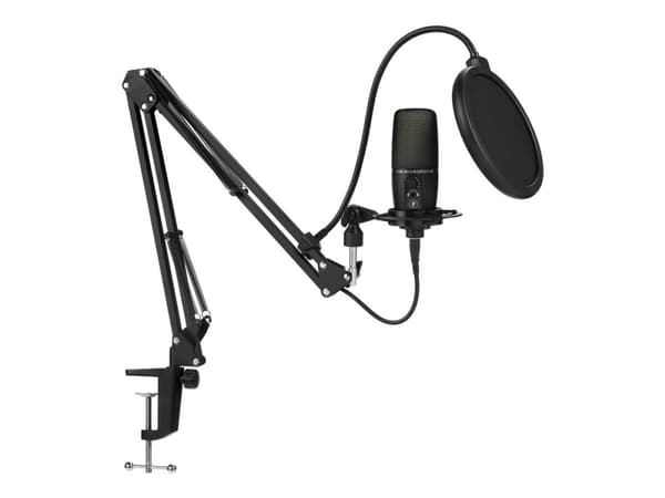 Gear4U Streaming Microphone RGB - Mikrofon - USB - svart