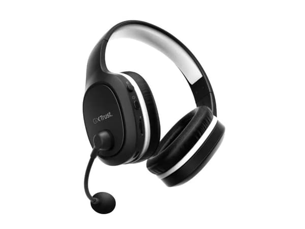 Trust GXT 391 Thian - Headset - fullstorlek - 5,8 GHz - trådlös, kabelansluten - 3,5 mm kontakt, USB-A - svart