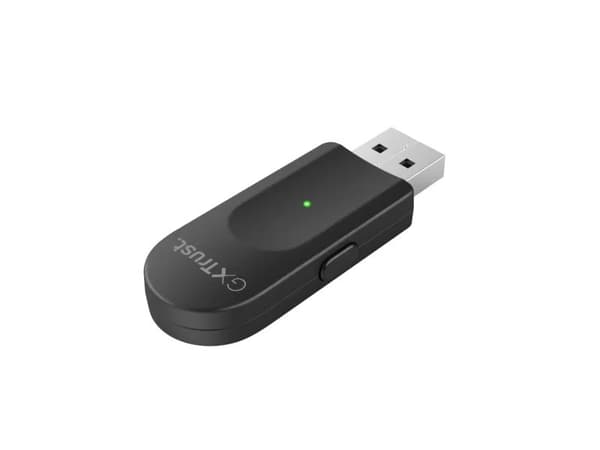 Trust GXT 391 Thian - Headset - fullstorlek - 5,8 GHz - trådlös, kabelansluten - 3,5 mm kontakt, USB-A - svart