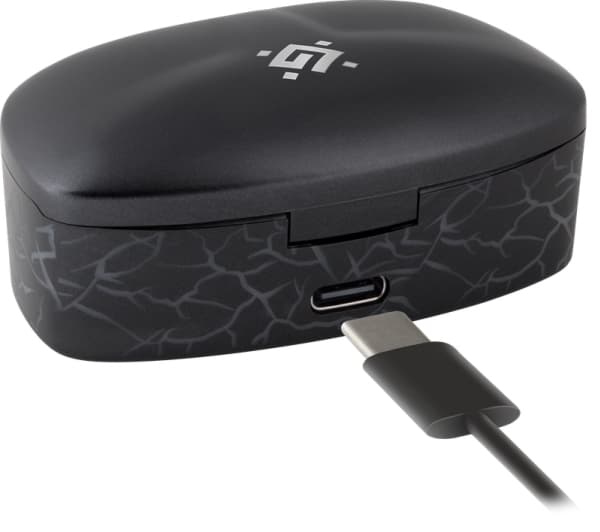 Defender CYBERDOTS 250, True Wireless Stereo (TWS), Samtale/Musikk/Sport/Hverdag, 20 - 20000 Hz, Hodesett, Sort